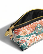 "Soy fuego que no se apaga" ver.4 Eclipse Makeup Bag - side view | Paleta Bags