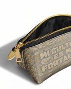 "Mi cultura es mi fortaleza" ver.5 Eclipse Makeup Bag - side view | Paleta Bags