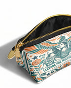 "Llevada por mujeres que inspiran" ver.3 Eclipse Makeup Bag - side view | Paleta Bags