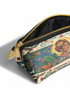 "Poderosa y Libre" ver.3 Eclipse Makeup Bag - side view | Paleta Bags