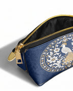 "QUETZALÍ" Eclipse Makeup Bag - side view | Paleta Bags