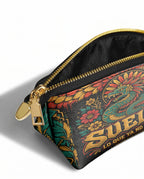 "Suelto lo que ya no me sirve" ver.2 Eclipse Makeup Bag - side view | Paleta Bags