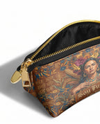 "Soy Fuerte" ver.4 Eclipse Makeup Bag - side view | Paleta Bags