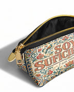 "Soy suficiente, tal y como soy" ver.1 Eclipse Makeup Bag - side view | Paleta Bags