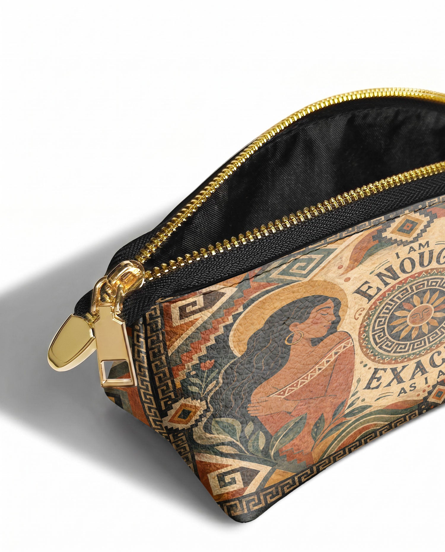 "Soy suficiente, tal y como soy" ver.5 Eclipse Makeup Bag - side view | Paleta Bags