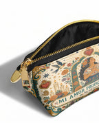 "Mi amor propio es sagrado" ver.1 Eclipse Makeup Bag - side view | Paleta Bags