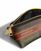 "BILINGÜE" ver.3 Eclipse Makeup Bag - side view | Paleta Bags