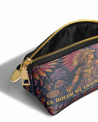 "El dolor me enseñó a ser fuerte" ver.1 Eclipse Makeup Bag - side view | Paleta Bags
