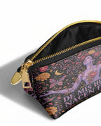 "De mis heridas nacen flores" ver.5 Eclipse Makeup Bag - side view | Paleta Bags