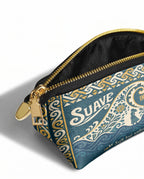 "Suave pero inquebrantable" ver.3 Eclipse Makeup Bag - side view | Paleta Bags