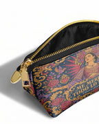"Me merezco todo lo bueno" ver.2 Eclipse Makeup Bag - side view | Paleta Bags