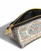 "Mi cultura es mi poder" ver.3 Eclipse Makeup Bag - side view | Paleta Bags