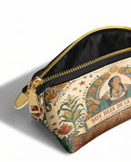 "Soy hija de la tierra" ver.5 Eclipse Makeup Bag - side view | Paleta Bags