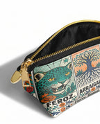 "Feroz. Arraigada. Radiante" ver.3 Eclipse Makeup Bag - side view | Paleta Bags