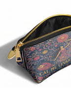"Caí, me levanté, florecí" ver.5 Eclipse Makeup Bag - side view | Paleta Bags