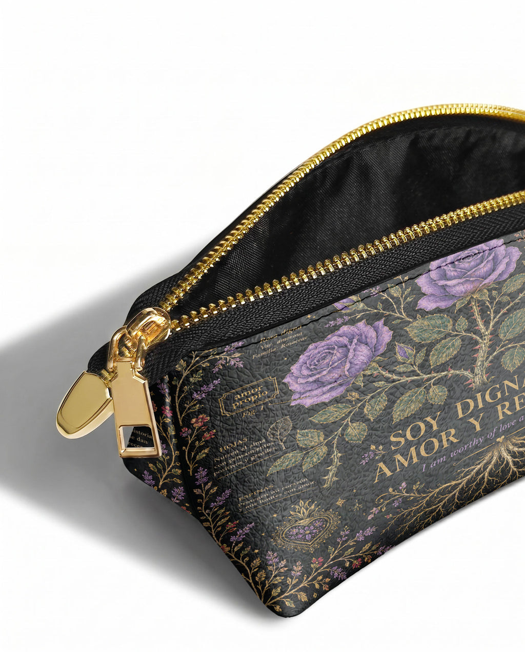 "Otomi Wild Embroidery" ver.4 Eclipse Makeup Bag - side view | Paleta Bags