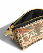 "Raíces profundas, alas libres" ver.3 Eclipse Makeup Bag - side view | Paleta Bags