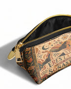 "Eres la mujer que alguna vez soñaste ser" ver.1 Eclipse Makeup Bag - side view | Paleta Bags