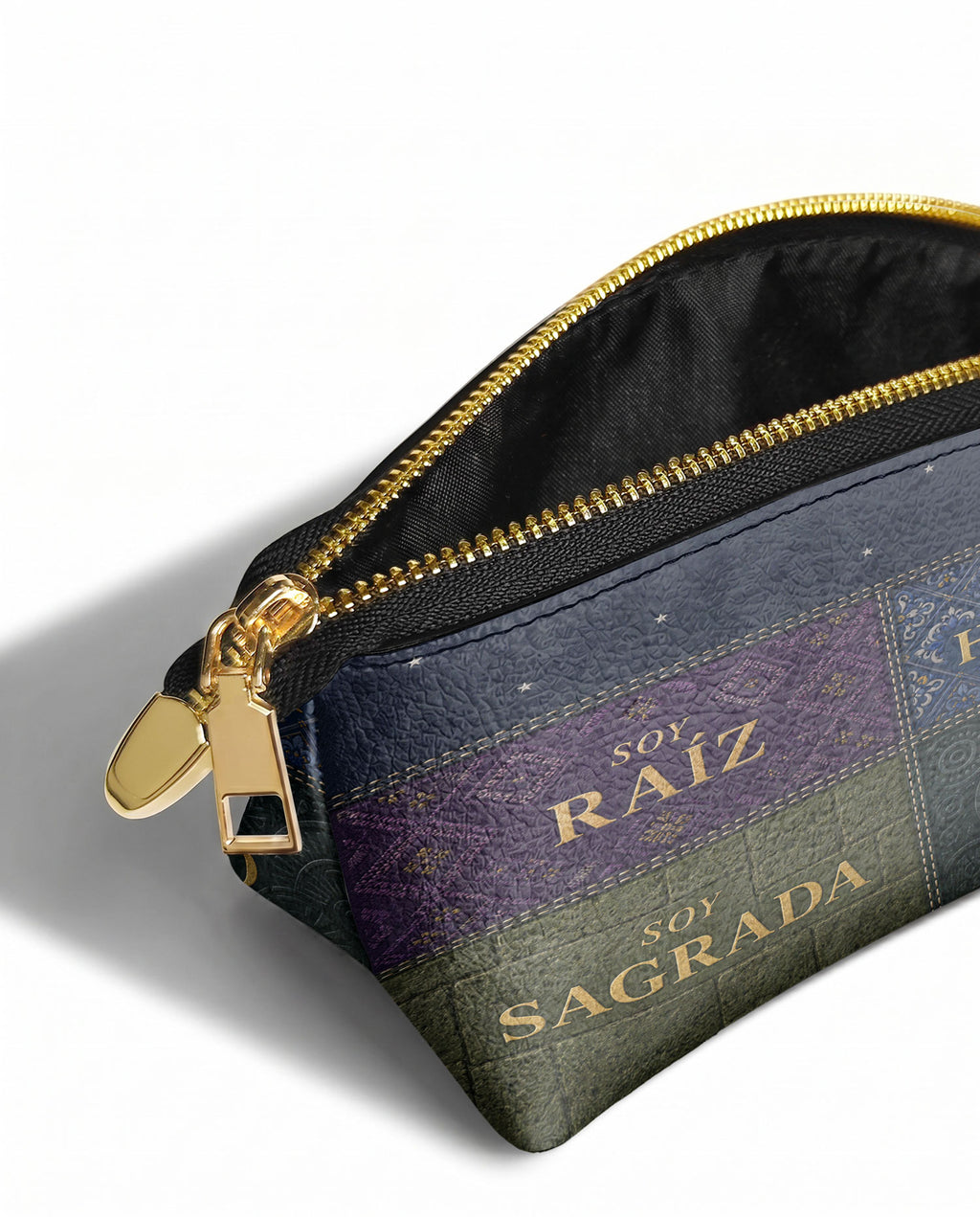 "LAS RAÍCES" ver.3 Eclipse Makeup Bag - side view | Paleta Bags