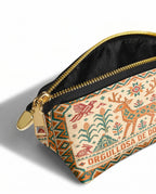 "Orgullosa de donde vengo" ver.1 Eclipse Makeup Bag - side view | Paleta Bags