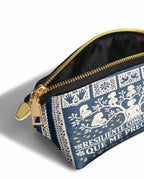 "Resiliente como las mujeres que me precedieron" ver.2 Eclipse Makeup Bag - side view | Paleta Bags