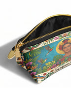 "Soy suficiente, tal y como soy" ver.11 Eclipse Makeup Bag - side view | Paleta Bags