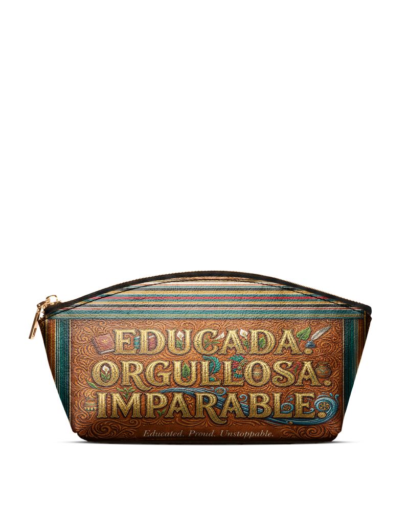 "Educada. Orgullosa. Imparable" ver.2 Eclipse Makeup Bag