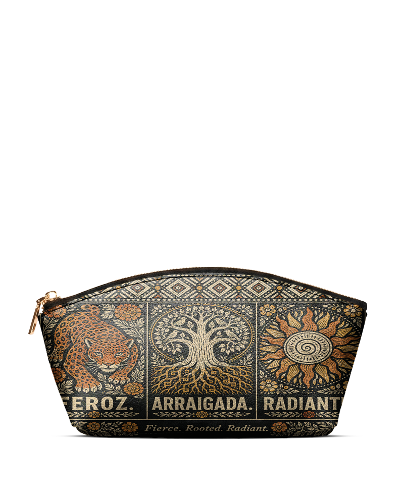 "Feroz. Arraigada. Radiante" ver.4 Eclipse Makeup Bag