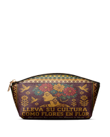 "Lleva su cultura como flores en flor" ver.4 Eclipse Makeup Bag