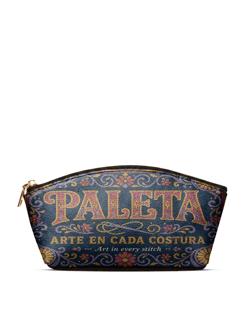 "La Paleta — Arte en cada costura" ver.3 Eclipse Makeup Bag