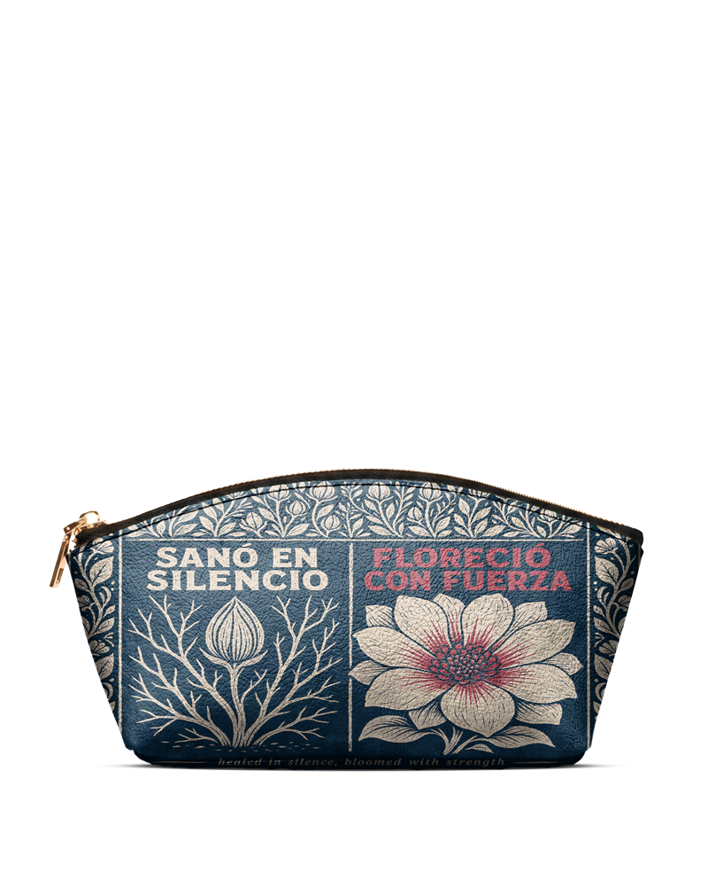 "Sanó en silencio, floreció con fuerza" ver.1 Eclipse Makeup Bag