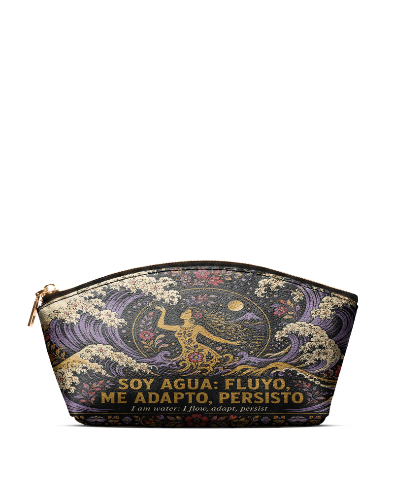 "Soy agua fluyo, me adapto, persisto" ver.2 Eclipse Makeup Bag