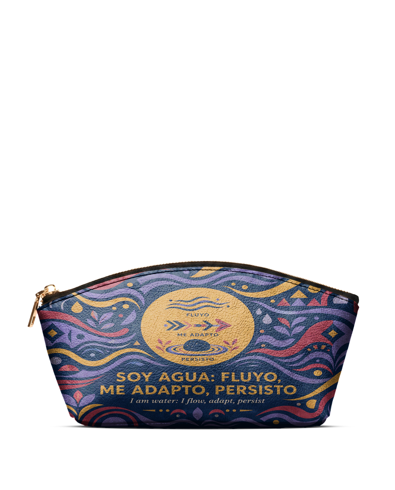 "Soy agua fluyo, me adapto, persisto" ver.3 Eclipse Makeup Bag