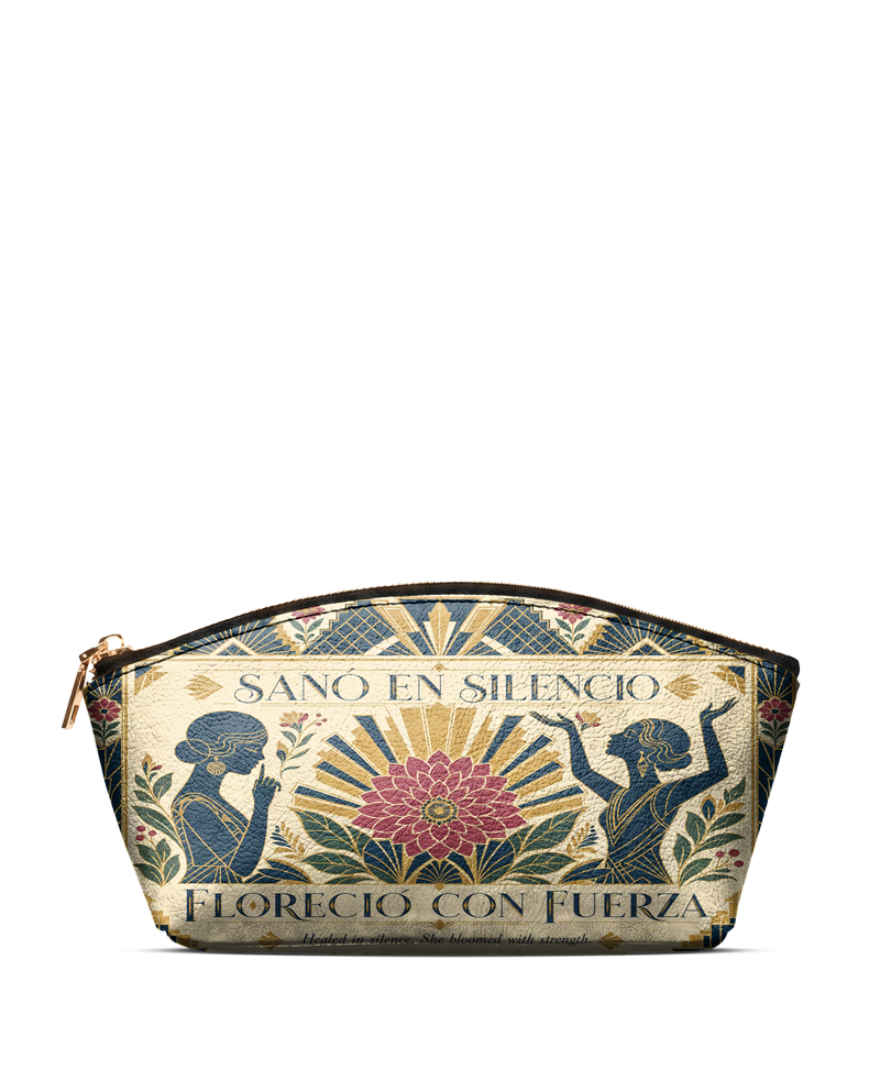 "Sanó en silencio, floreció con fuerza" ver.3 Eclipse Makeup Bag
