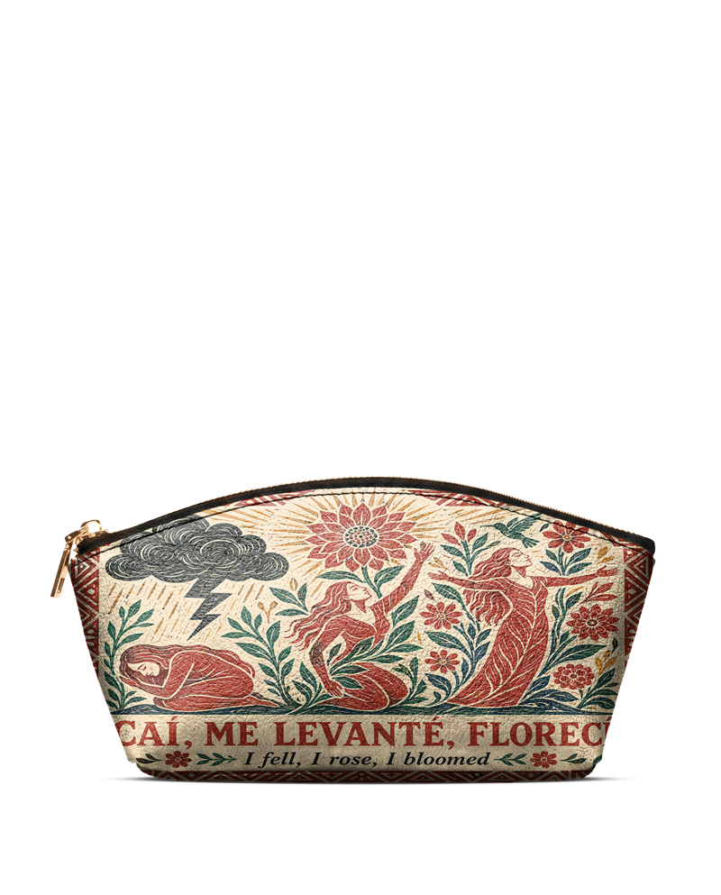"Caí, me levanté, florecí" ver.2 Eclipse Makeup Bag