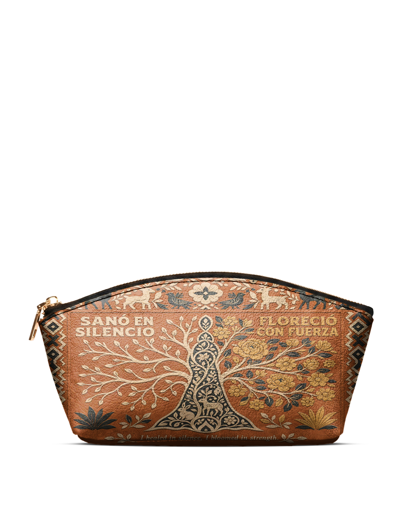 "Sanó en silencio, floreció con fuerza" ver.4 Eclipse Makeup Bag