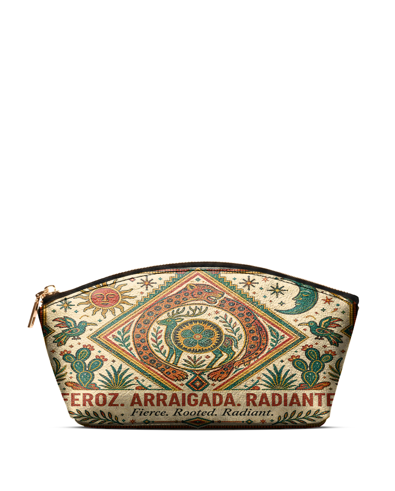"Feroz. Arraigada. Radiante" ver.2 Eclipse Makeup Bag