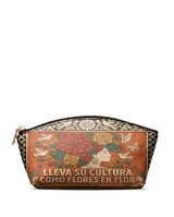 "Lleva su cultura como flores en flor" ver.3 Eclipse Makeup Bag
