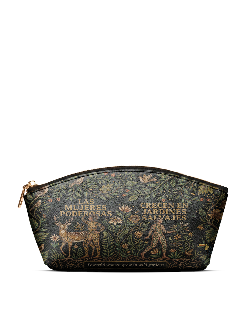 "Las mujeres poderosas crecen en jardines salvajes" ver.3 Eclipse Makeup Bag