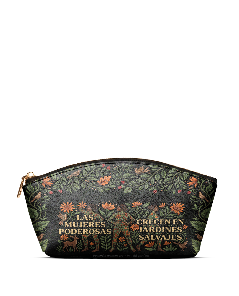 "Las mujeres poderosas crecen en jardines salvajes" ver.2 Eclipse Makeup Bag