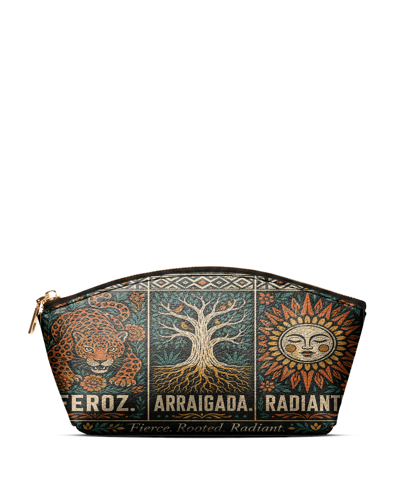 "Feroz. Arraigada. Radiante" ver.1 Eclipse Makeup Bag