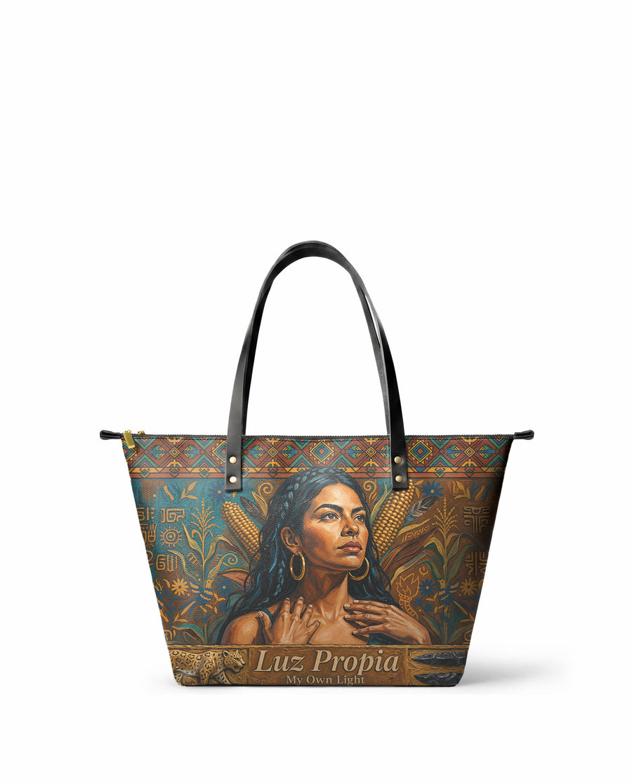"Luz Propia" ver.4 Leather Tote Bag