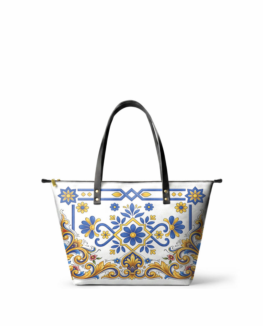 "TONATIUH" Leather Tote Bag
