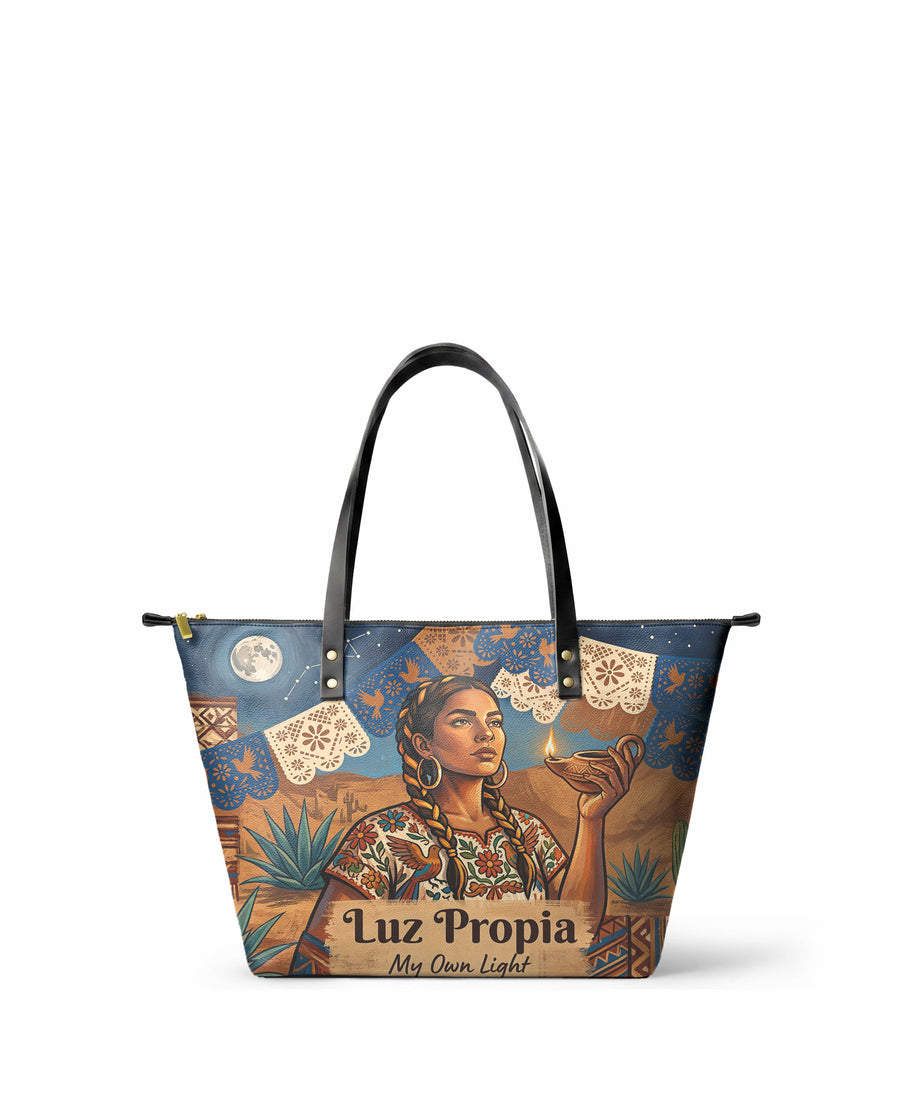 "Luz Propia" ver.1 Leather Tote Bag