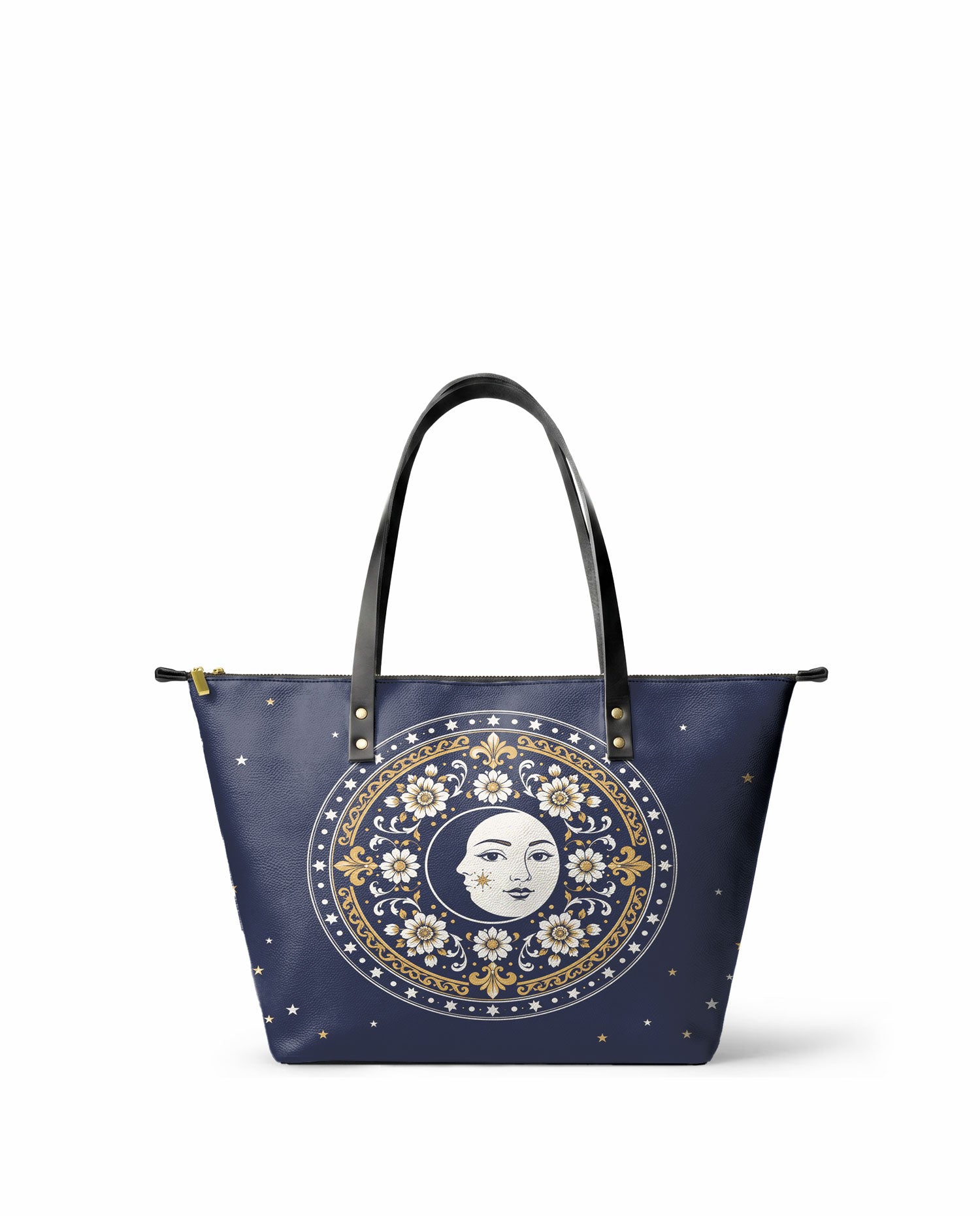 "METZTLI" Leather Tote Bag - front view | Paleta Bags