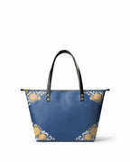 "CEMPASSÚCHIL" Leather Tote Bag - front view | Paleta Bags