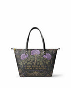 "Otomi Wild Embroidery" ver.4 Leather Tote Bag - front view | Paleta Bags