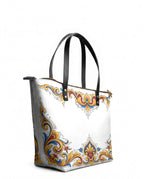 "IXTAC" Leather Tote Bag - side view | Paleta Bags