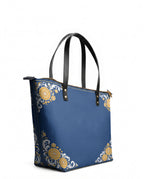 "CEMPASSÚCHIL" Leather Tote Bag - side view | Paleta Bags