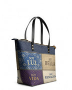 "LA LUMINOSA" ver.3 Leather Tote Bag - side view | Paleta Bags